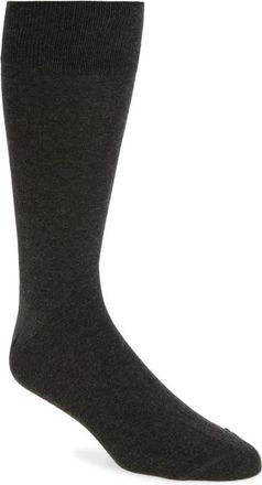Nordstrom Combed Cotton Blend Dress Socks in Charcoal at Nordstrom