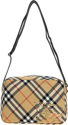 Burberry Reversible pouch in pink nylon with Check pattern