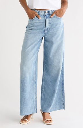 Rag & Bone Sofie Featherweight High Waist Ankle Wide Leg Jeans in Mira at Nordstrom Rack, Size 23