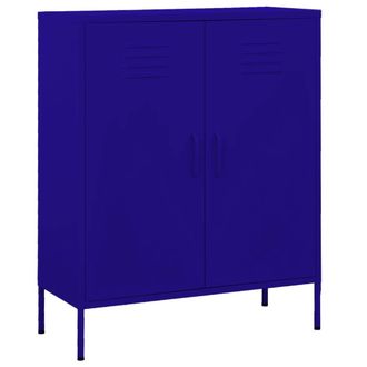 vidaXL Armario De Almacenamiento Acero Azul Marino 80x35x101,5 Cm Vidaxl