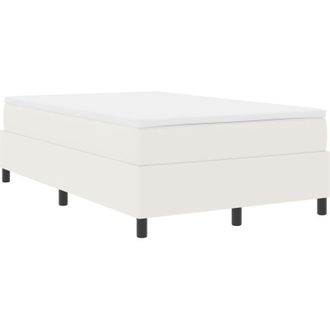 vidaXL Cama Con Somier Y Colch&oacute;n - Crema, Tama&ntilde;o Doble Peque&ntilde;o, Tela De Corduroy Vidaxl