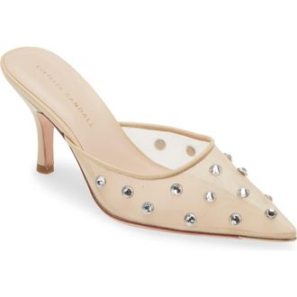 Loeffler Randall Paloma Embellished Pointed Toe Mule in Cream/Clear at Nordstrom Rack, Size 10.5
