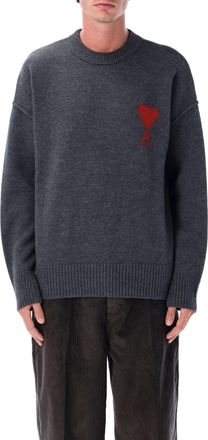 Ami Wool Ami De Coeur Sweater Ami Paris