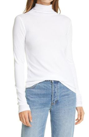 Vince Turtleneck Top in White at Nordstrom, Size Xx-Small