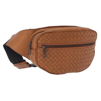 Bottega Veneta Light Waist Intrecciato Leather Brown Leather Handbag (Pre-Owned)