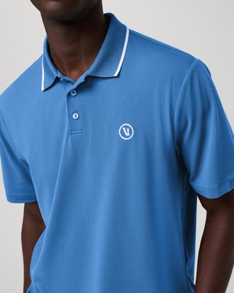 Vuori Clothing Short Sleeve Gamepoint Polo 2.0 | Court Blue | Medium