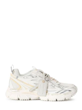 Off-white Layered Mesh Sneakers with Chunky Sole