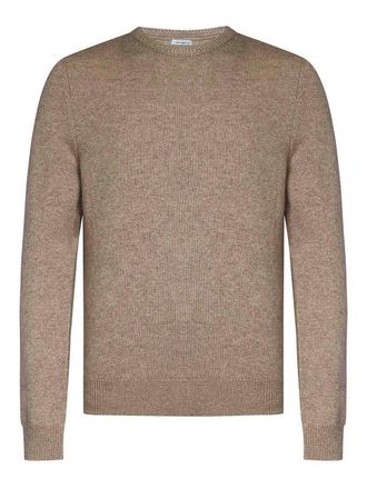 Malo Brown Cashmere Knit Crewneck Sweater
