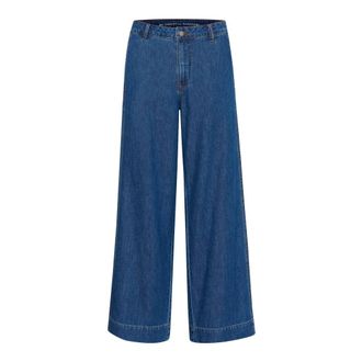 MY ESSENTIAL WARDROBE Jeans, Dames, Blauw, XL L32, Wijde Pijp Medium Blue Wash Jeans