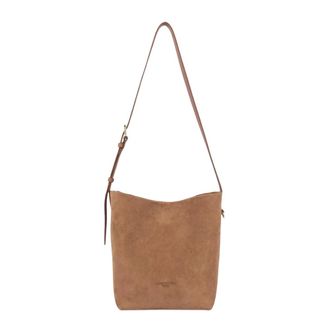 Lancaster Su&egrave;de Bucket Bag - Dames - Tassen - Bruin - Maat: ONE Size Su&egrave;de
