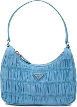 Prada Pre-owned Shoulder Bags, female, Blue, Size: ONE SIZE Pre-owned Vintage Leather Shoulder Bag