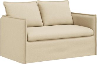 vidaXL Sof&aacute; Crema 136 X 82 X 85 Cm Tela Vidaxl