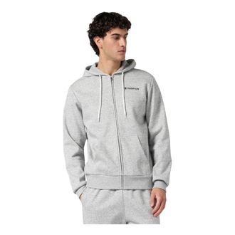 Champion Volledige Rits Hoodie Sweatshirt - Heren - Sweatshirts & Hoodies - Grijs - Maat: 2XL Katoen