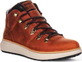 Timberland A69RD Mens Hudson Road Chukka Lw Wp Bt Ankle Boots, Rust, 13
