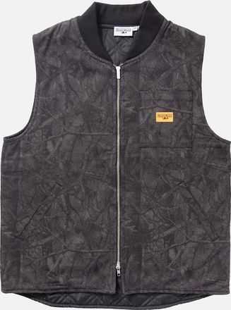 Service Works Mens Service Works Xerox Camo Padded Work Vest - Black - Size: 42/Regular