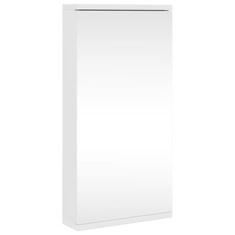 vidaXL Mueble De Ba&ntilde;o De Esquina Con Espejo Blanco 30x24x60 Cm Vidaxl
