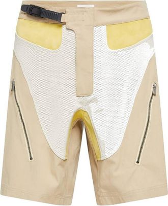 Bally Patched Panelled Buckle Cotton Shorts