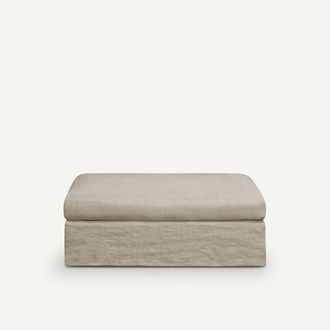 AM.PM Voetenbank in stevig linnen, stonewashed, Neo Chiquito