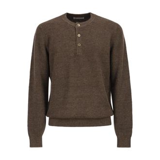 Brunello Cucinelli Hombre, Jerseys, Marr&oacute;n, Talla: L
