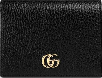 Gucci GG Marmont Card Case Wallet, Black, Leather
