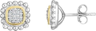 Phillip Gavriel 18K & Silver 0.14 Ct. Tw. Diamond Studs