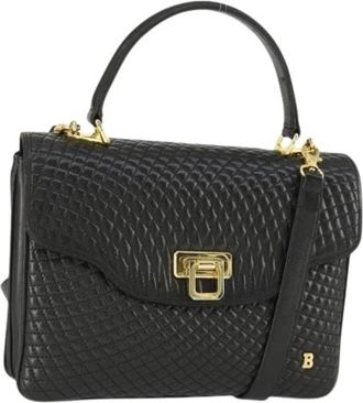 Bally Pre-owned Handbags, female, Black, Size: ONE SIZE Pre-owned Leather Handbag