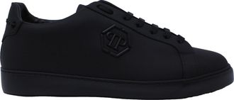 Philipp Plein Mens MSC1473 02 Mirra Black Sneakers Leather - Size UK 7.5