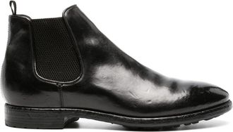 Officine Creative polished leather Chelsea boots - men - Calf Leather/Rubber/Calf Leather - 44 - Black