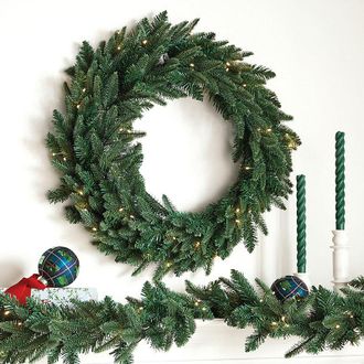 Ballard Designs Prelit Fraser Fir Wreath - Ballard Designs