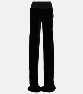 Rick Owens Wide-leg velvet pants
