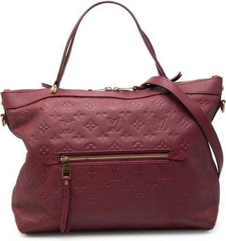Louis Vuitton Aurore Red Color Wine Leather Shoulder Bag Tote Bag (Pre-Owned)