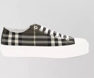 Burberry check low-top sneakers
