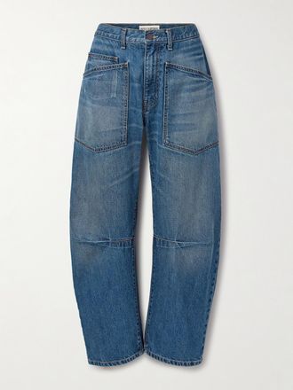 Nili Lotan Jeans Barrel A Vita Alta Shon - Blu