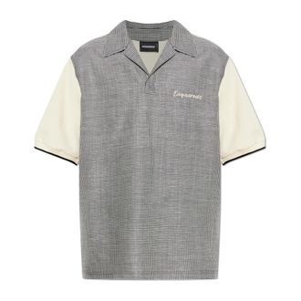 Dsquared2 Polo Shirts, male, Multicolor, Size: 2XL Wool Turtleneck with Checkered Pattern