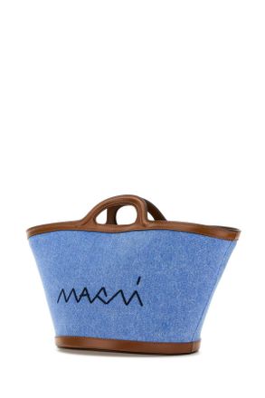 Marni Womens Denim Bucket Bag Cobalt Borse A Secchiello