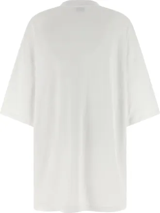 Moschino Goose-Print Cotton Dress - White