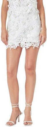 endless rose Embellished Miniskirt in White at Nordstrom Rack, Size X-Small