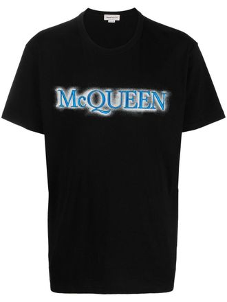 Alexander McQueen T-shirt con stampa - Nero