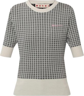 Marni Top a quadri - Toni neutri