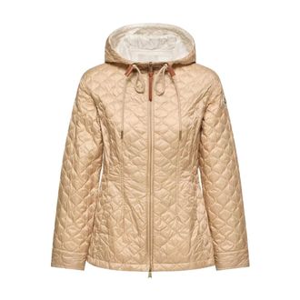 Moncler Winter Jackets, female, Beige, Size: L Padded Jacket with Hood