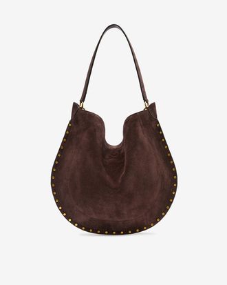 Isabel Marant Oskan Hobo Soft Suede Bag - Coffee - Isabel Marant