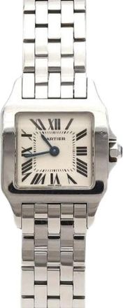 Cartier Pre-owned Santos Demoiselle Roestvrij staal Quartz - Dames - Vintage Horloges - Grijs - ONE Size - Vintage