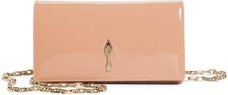 Christian Louboutin Bettina Patent Leather Clutch in Blush/Gold at Nordstrom