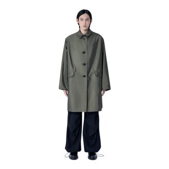 Maison Margiela Oversized Reversible Coat - male - Maison Margiela - Single-Breasted Coats - Green - S - Coats