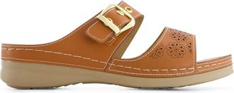 Andrea Womens Double Strap Comfort Sandals