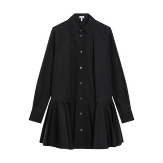 Loewe Shirt Dress - Dames - Jurken - Zwart - Maat: S Katoen