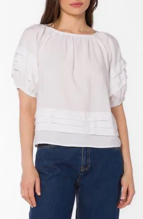Velvet Heart Tashia Puff Sleeve Top in Optic White at Nordstrom Rack, Size Medium