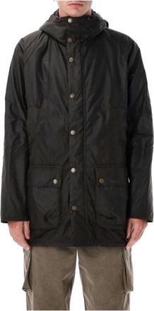 Barbour Olijfkleurige gewaxte katoenen parka Aw 25 - Heren - Winterjassen - Groen - M - Katoen - Jassen