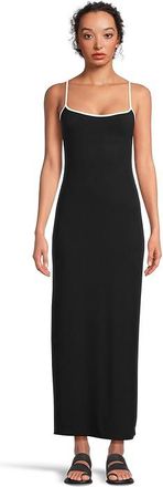 L*Space Jordana Dress Womens Dress Black/Cream : XL, Elastane/Viscose