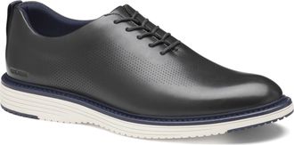 Johnston & Murphy Mens Upton One-Piece Perfed Plain Toe Dress Casual Lace-Up Shoe